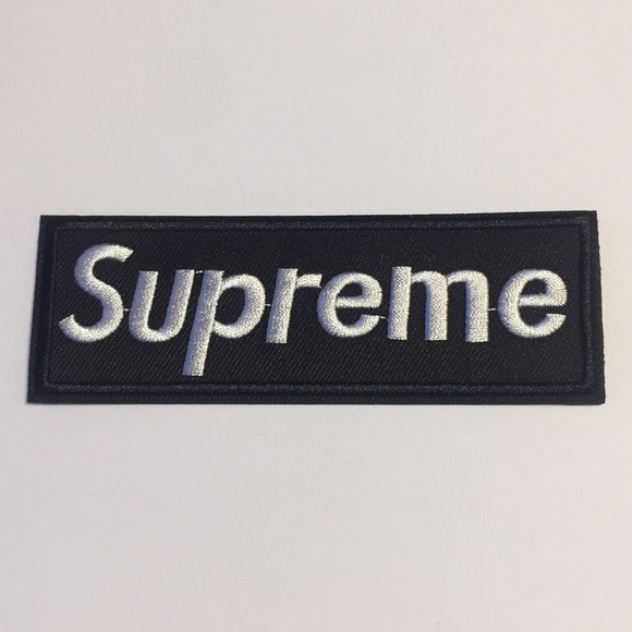 Black supreme patch Clearance